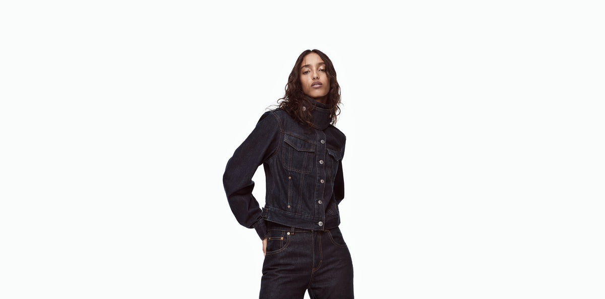 Gap × Victoria Beckham denim look featuring Mona Tougaard