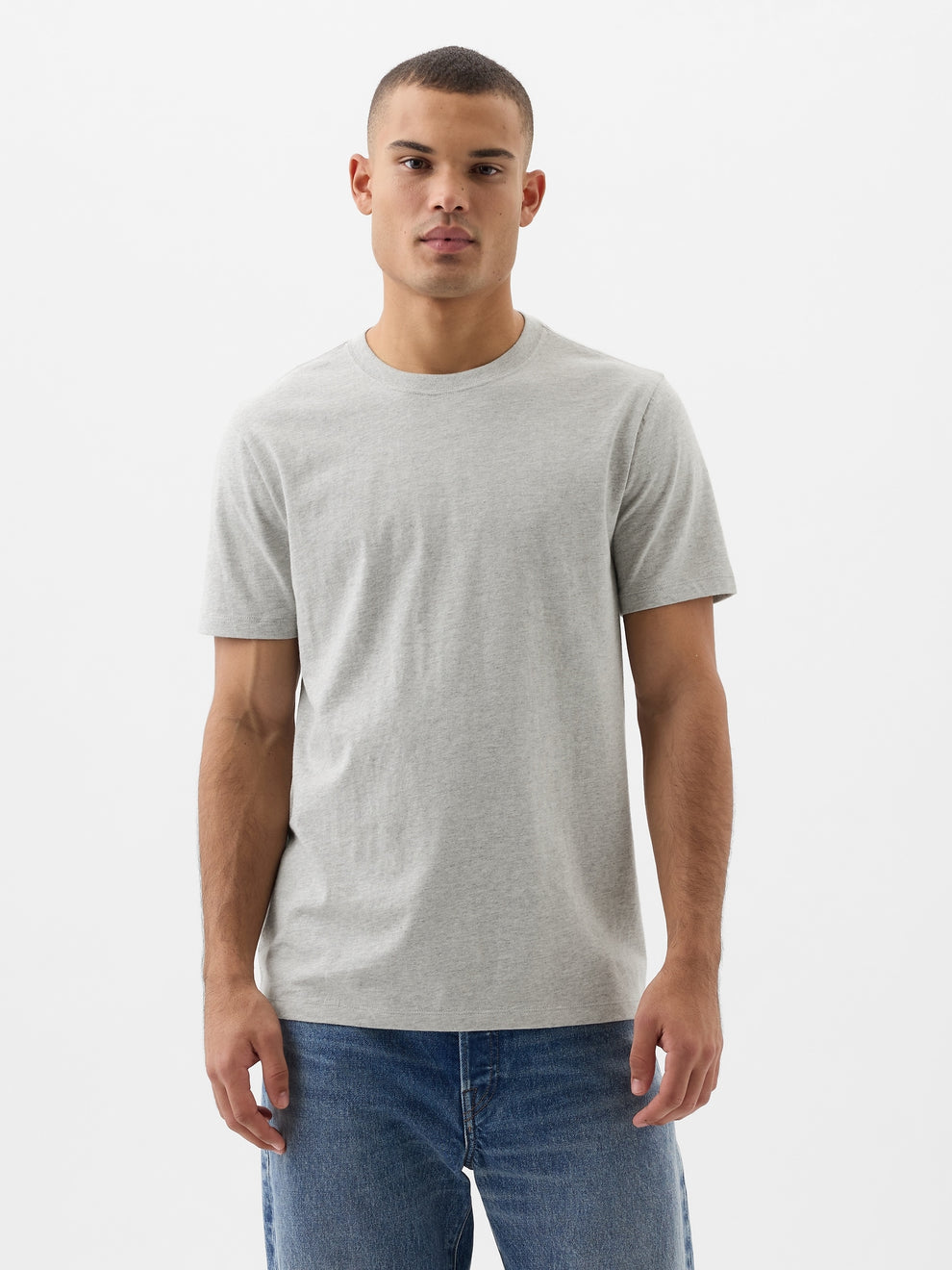 Everyday Soft Crewneck T-Shirt - heather grey