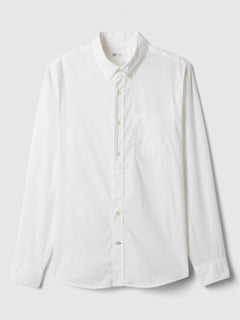 Stretch Poplin Shirt in Standard Fit - optic white
