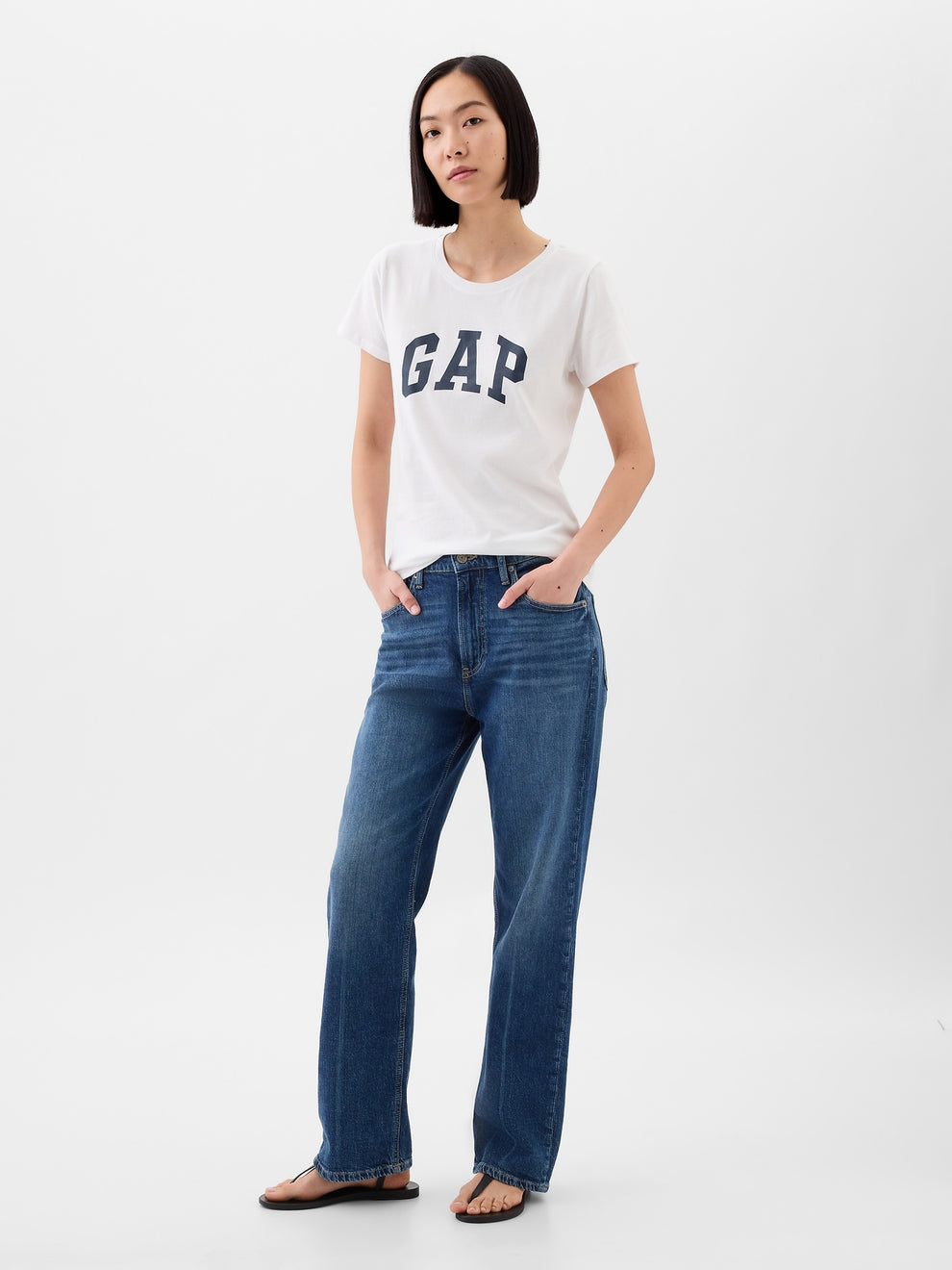 Gap Logo T-Shirt - white
