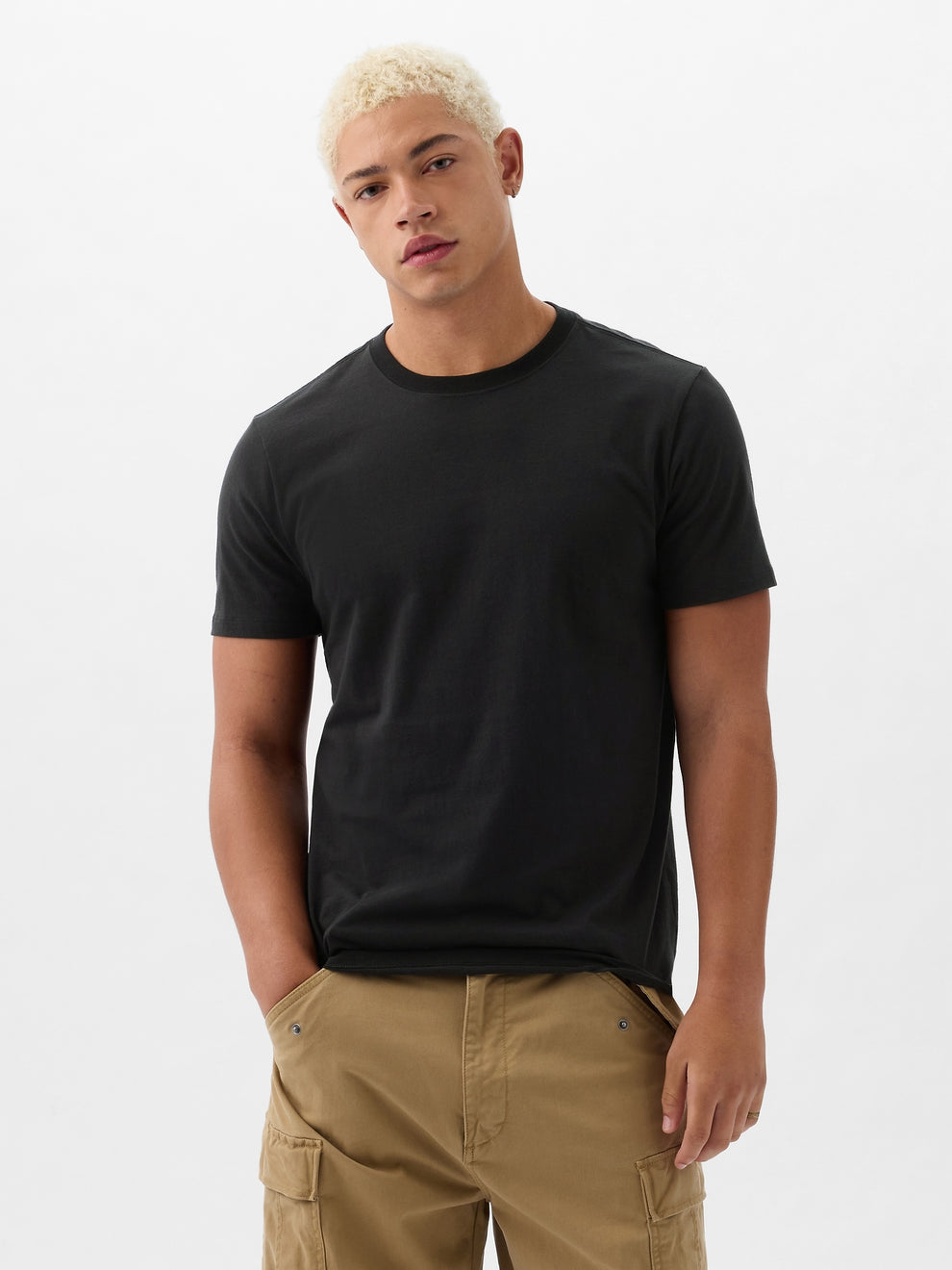 Everyday Soft Crewneck T-Shirt - BLACK 200