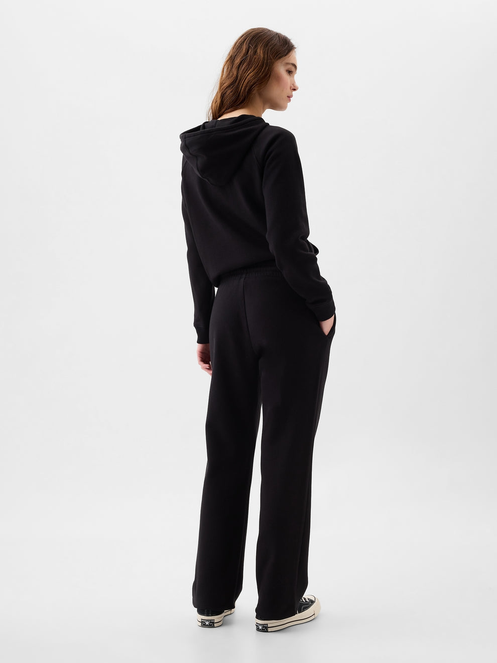 Gap Logo Straight Sweatpants - true black