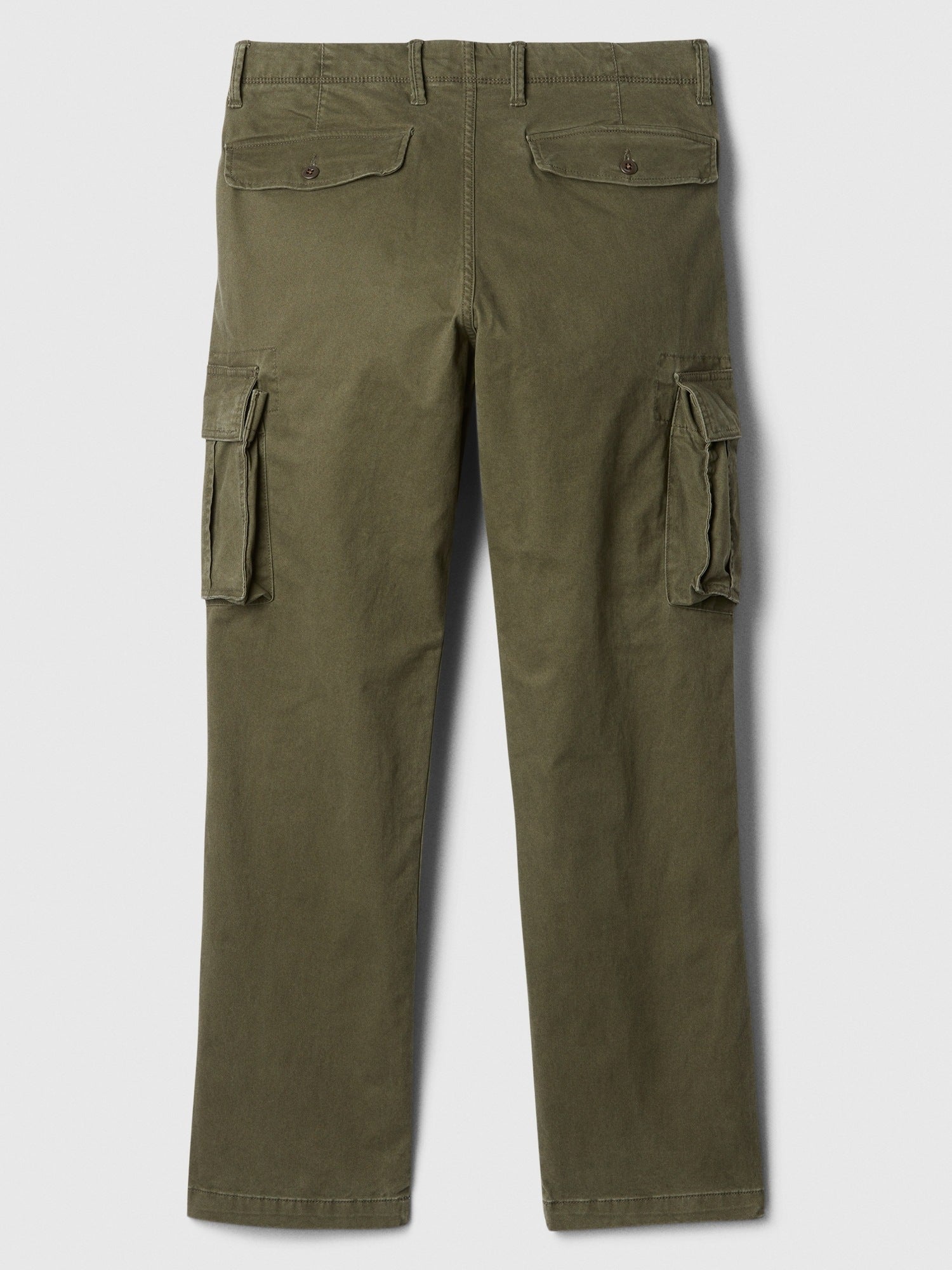 Essential Straight Cargo Pants - black moss