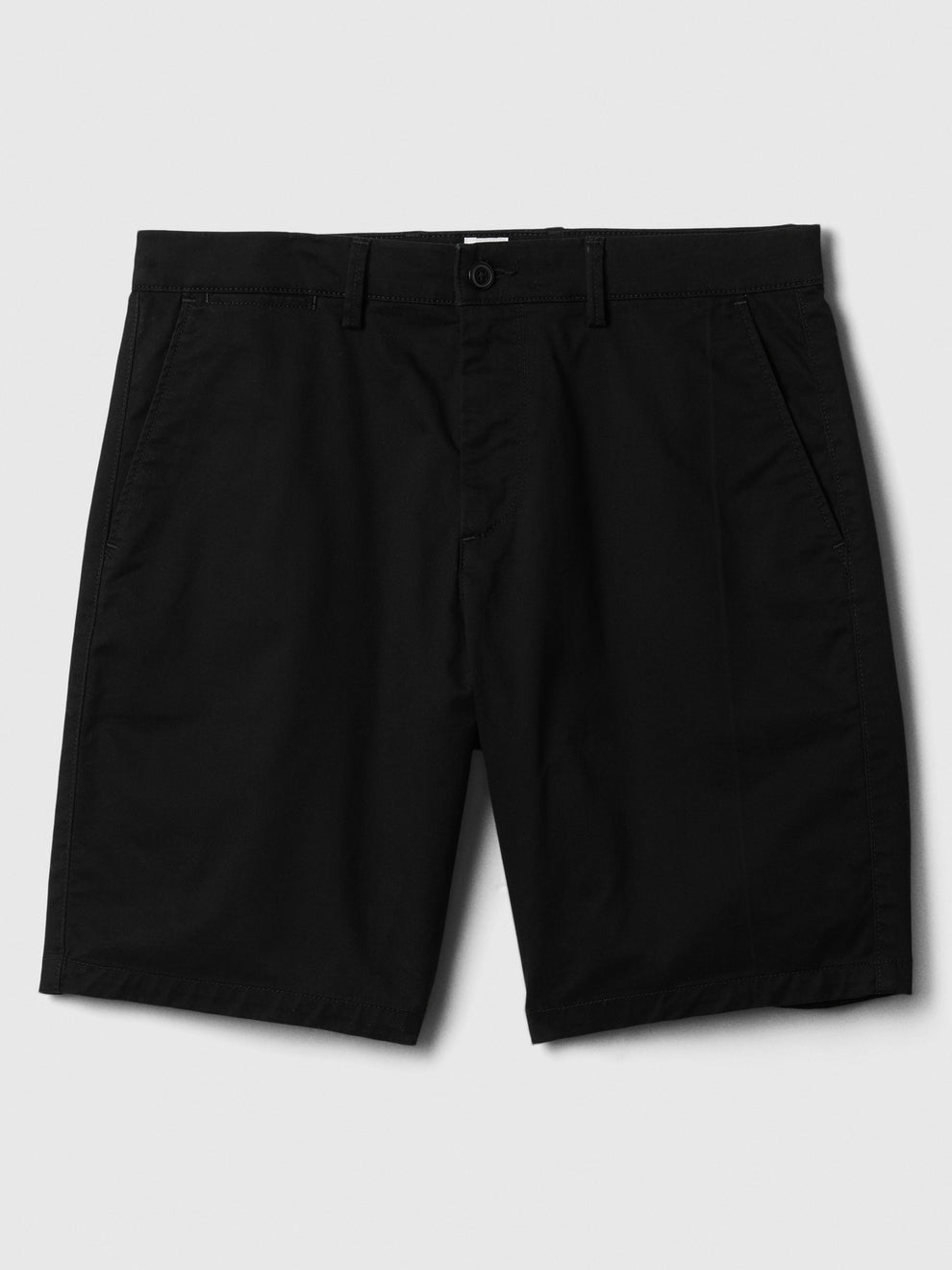 9" Essential Khaki Shorts - true black
