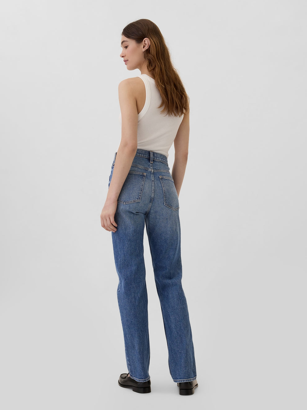 High Rise '90s Original Straight Jeans - medium wash
