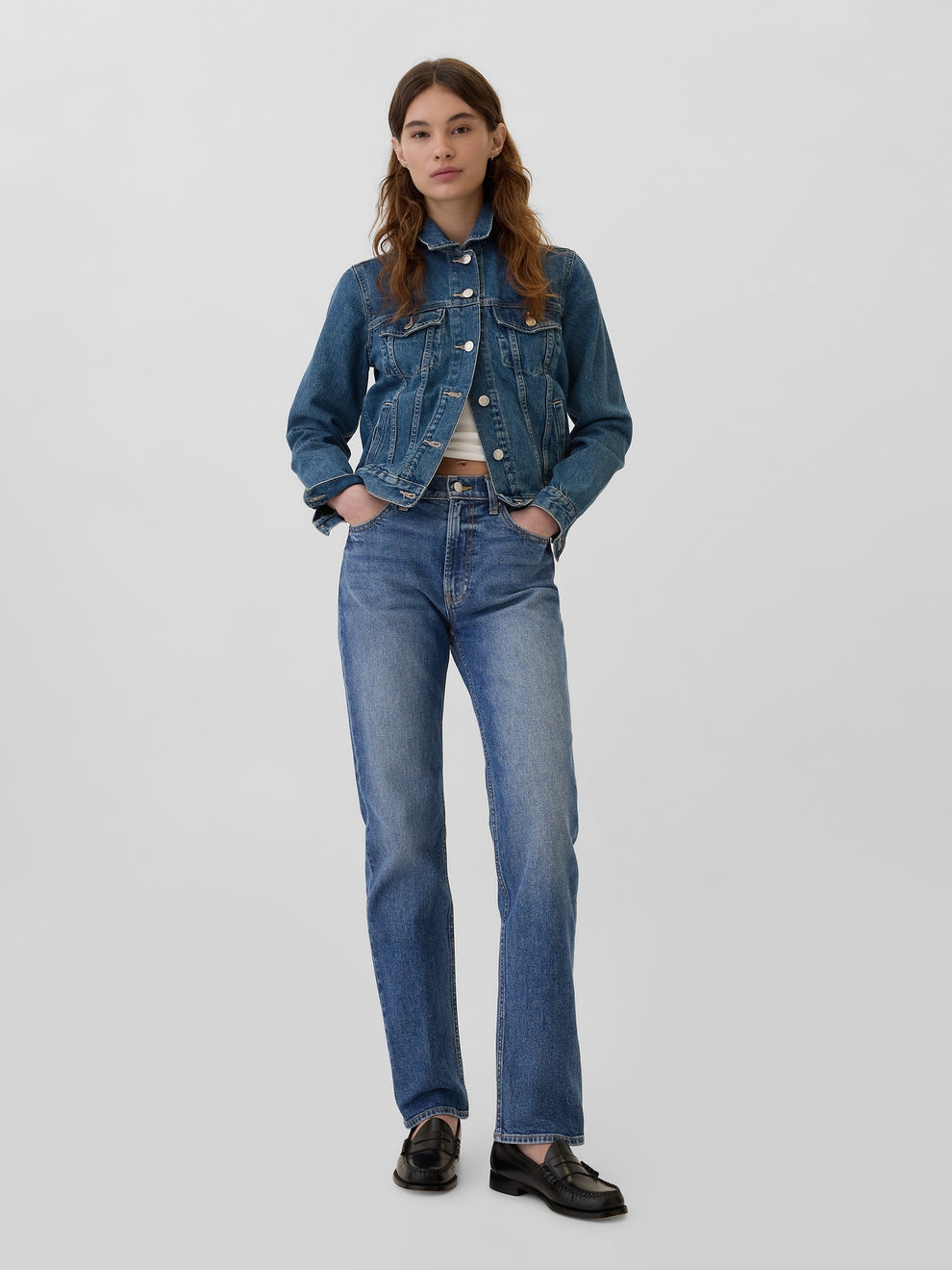 High Rise '90s Original Straight Jeans - medium wash