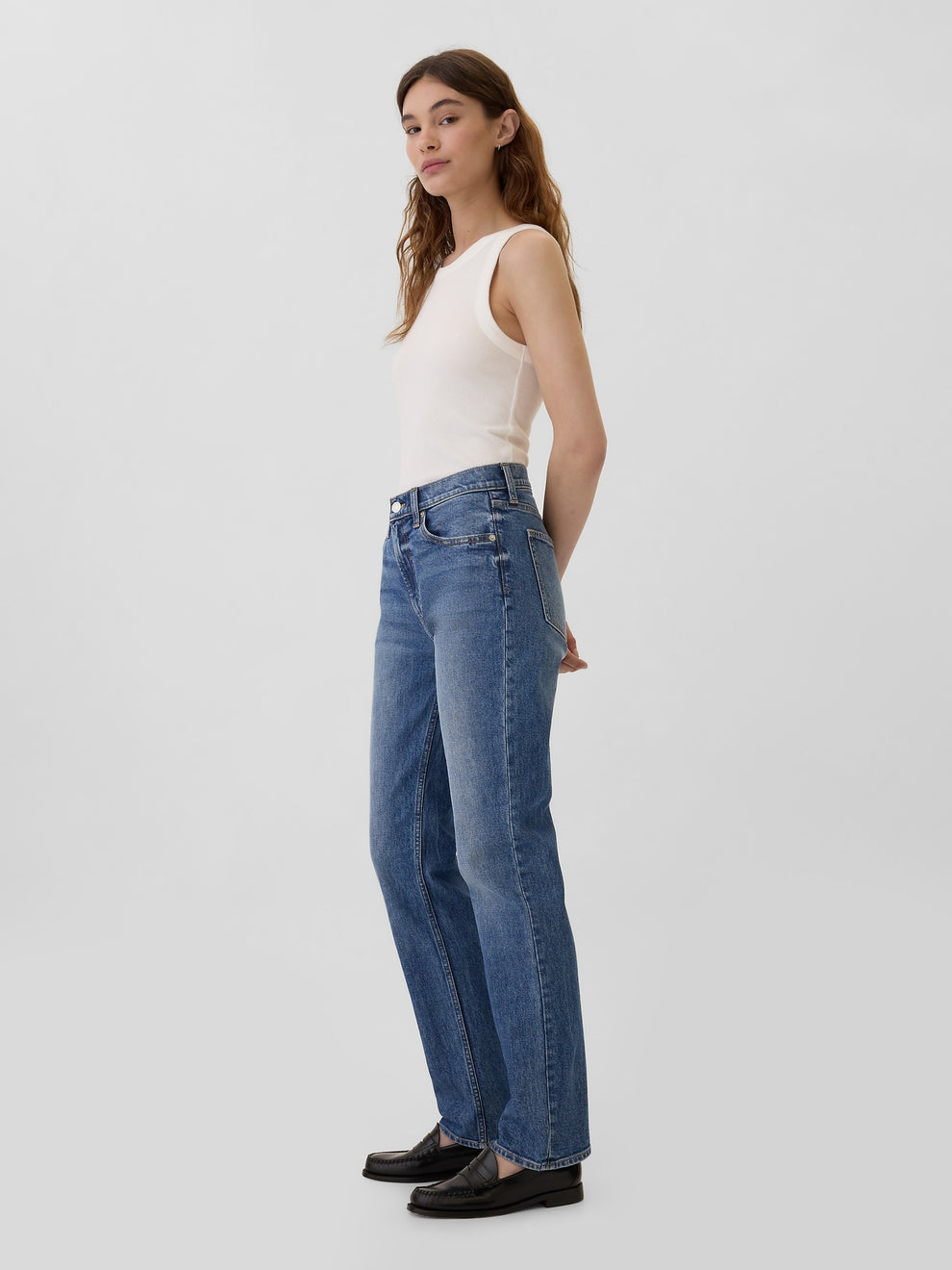 High Rise '90s Original Straight Jeans - medium wash