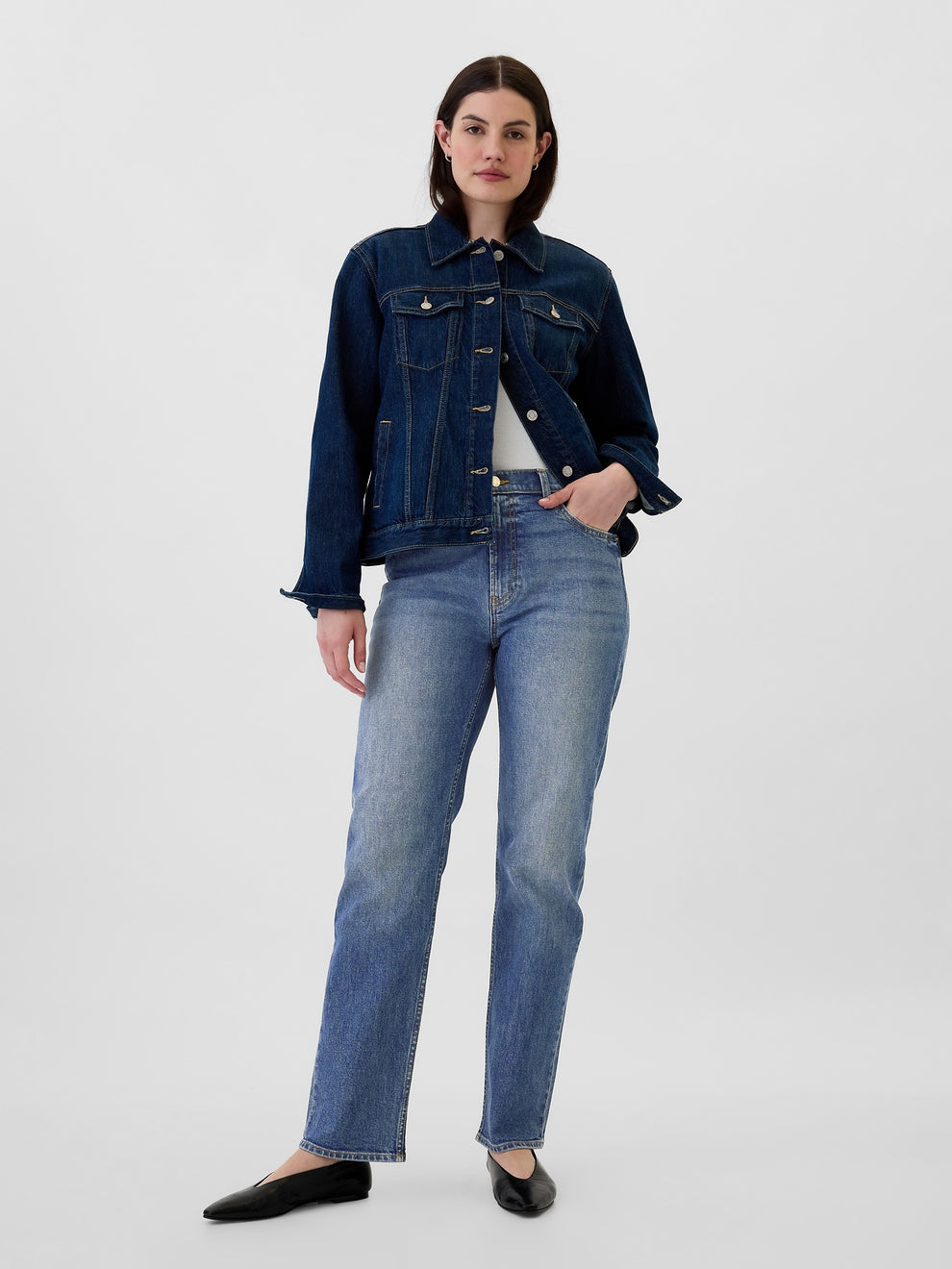 High Rise '90s Original Straight Jeans - medium wash