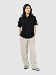 Gap Logo Pique Polo Shirt - BLACK 013