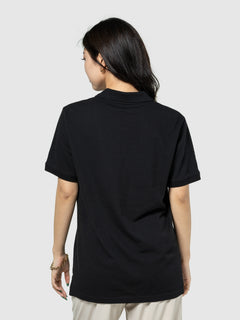 Gap Logo Pique Polo Shirt - BLACK 013