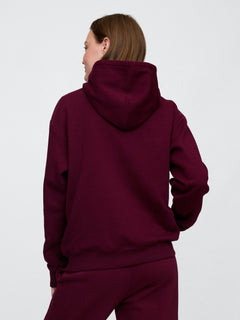 Relaxed Gap Logo Hoodie - ruby wine