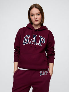 Relaxed Gap Logo Hoodie - ruby wine