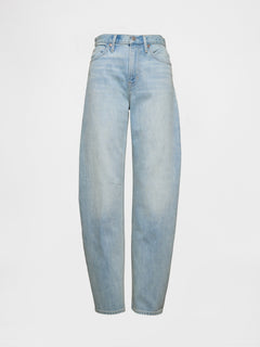 High Rise Barrel Jeans - Light wash