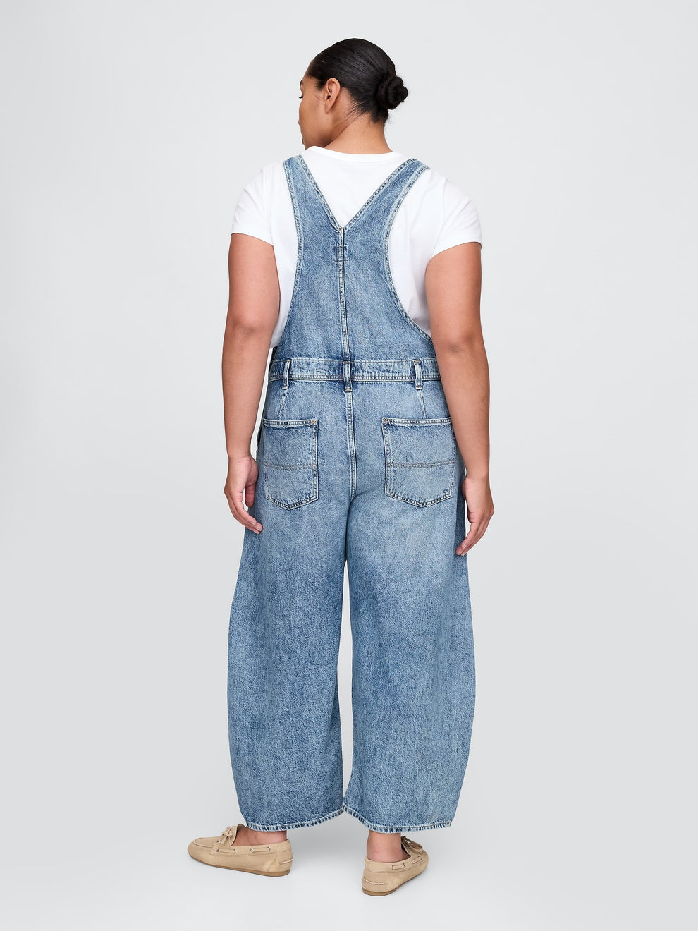 UltraSoft Denim Horseshoe Overalls - Medium indigo