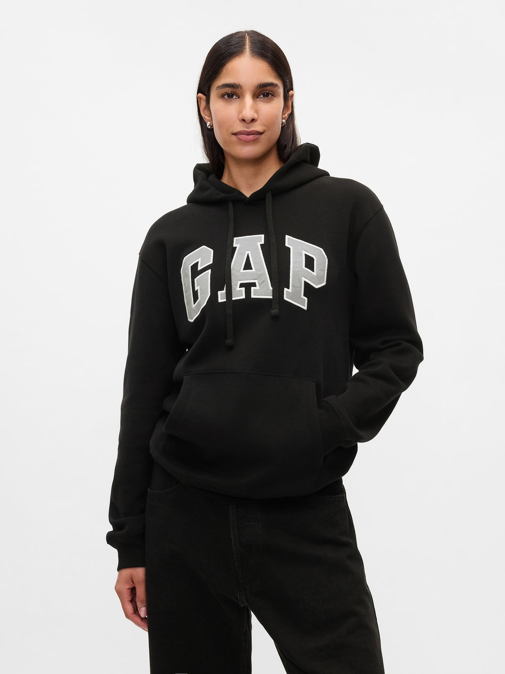 Adult VintageSoft Arch Logo Hoodie - Black