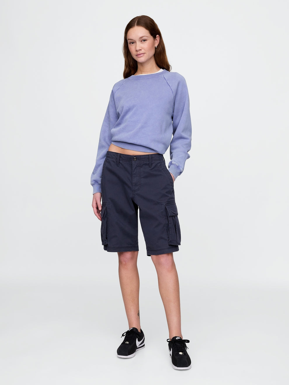 11" Relaxed Cargo Shorts - Dark night