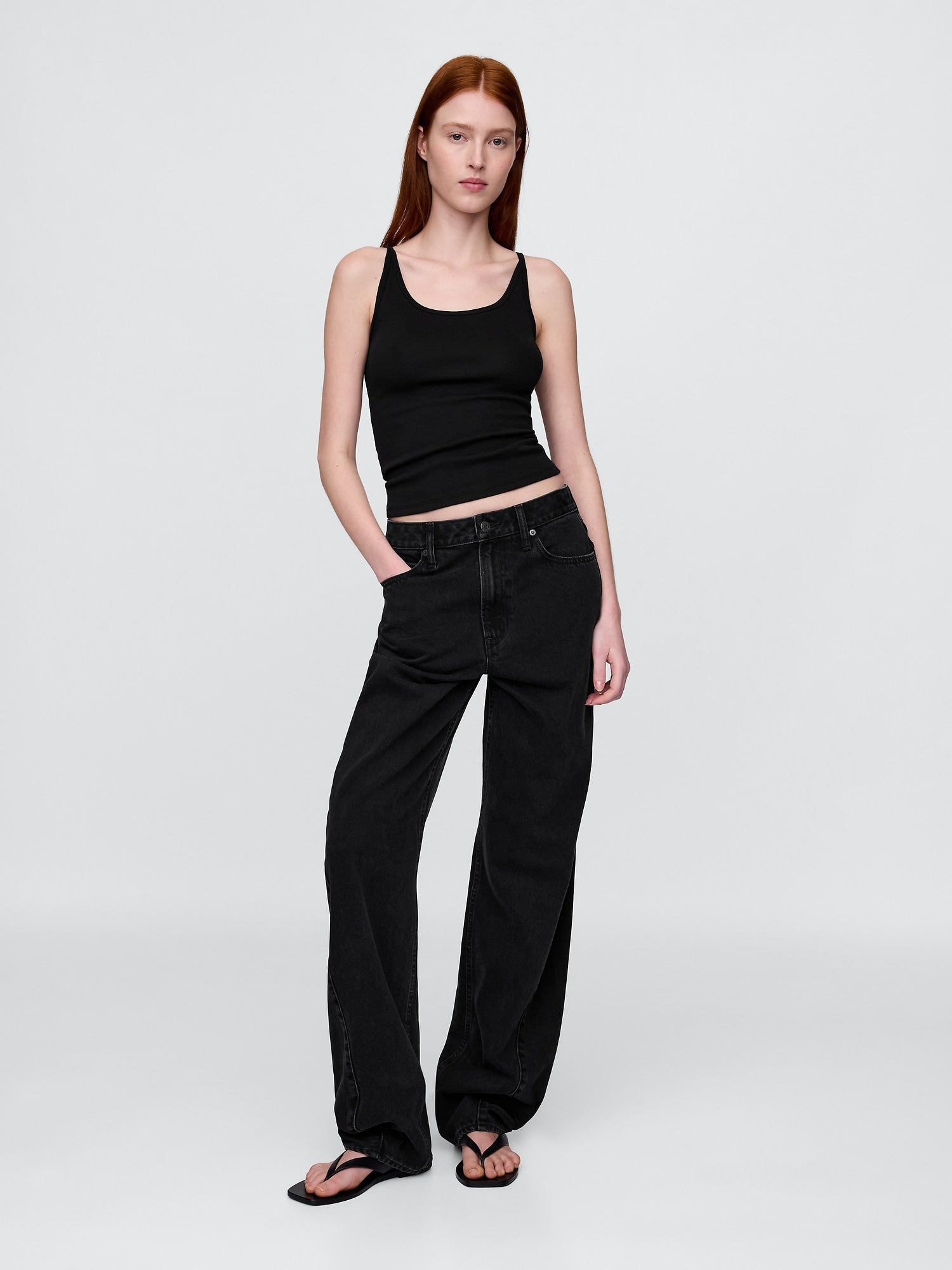 Modern Crop Cami - Black