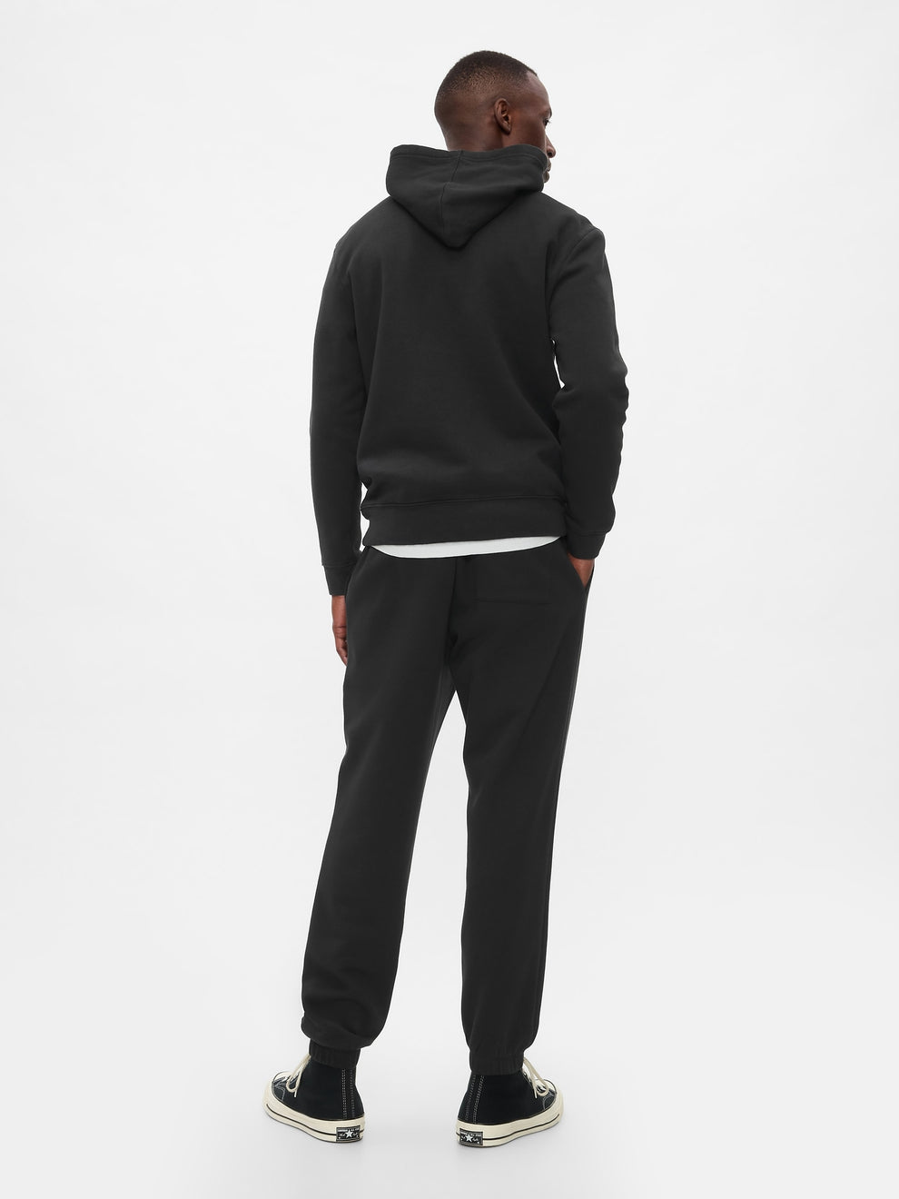 Gap Logo Fleece Joggers - moonless night