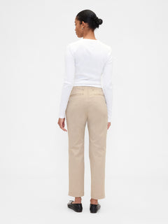 Mid Rise Downtown Khakis - khaki