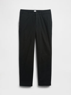 Mid Rise Downtown Khakis - BLACK