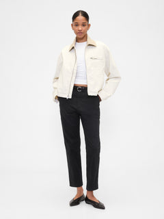 Mid Rise Downtown Khakis - BLACK