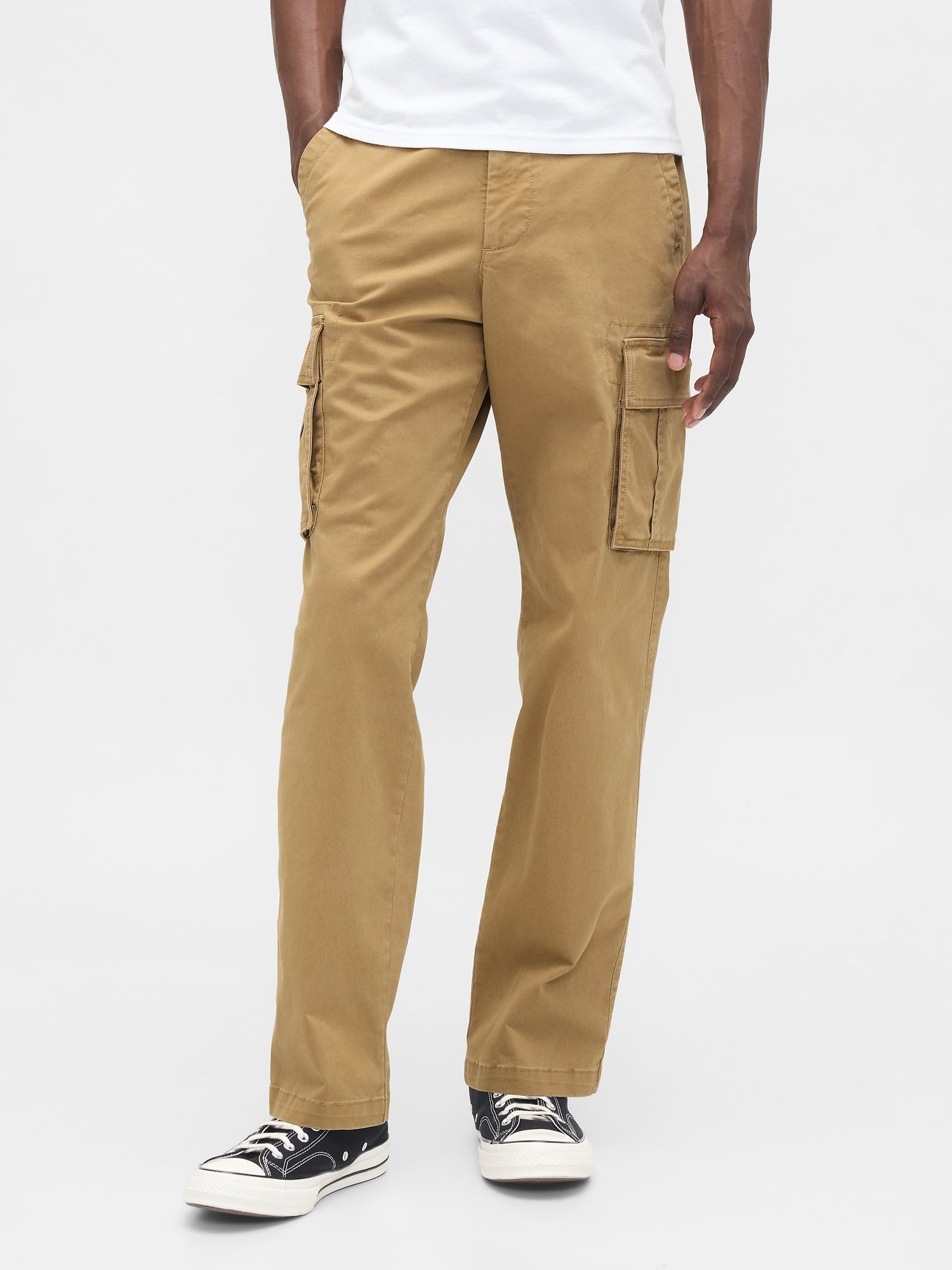 Essential Straight Cargo Pants - PERFECT KHAKI