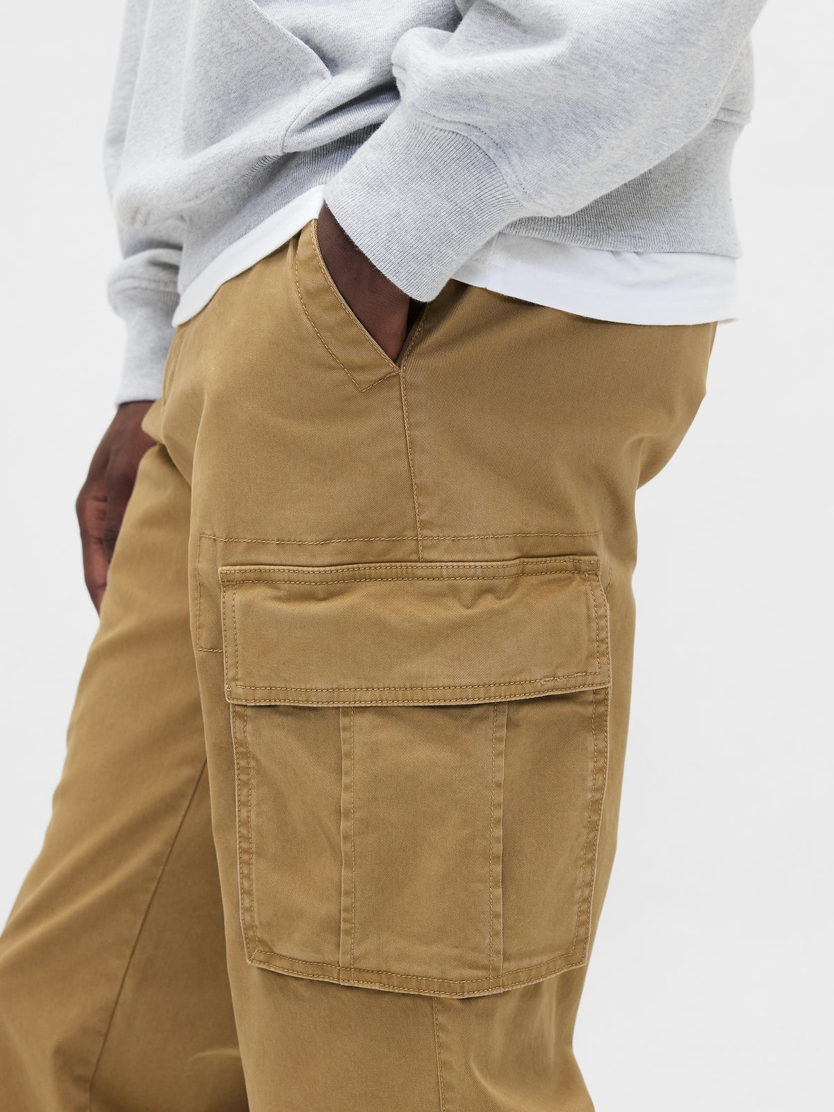 Essential Straight Cargo Pants - PERFECT KHAKI