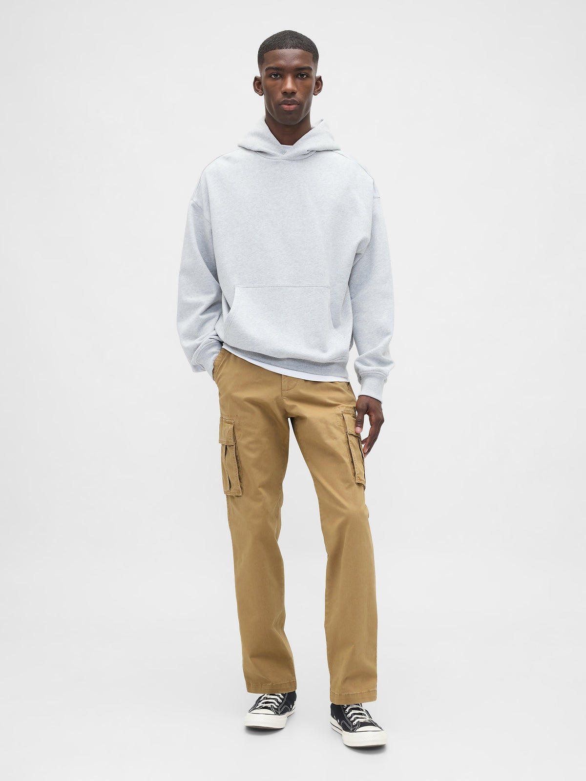 Essential Straight Cargo Pants - PERFECT KHAKI