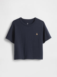 Gap Baby & Toddler Oversized T-Shirt in Navy blue, product-only front view