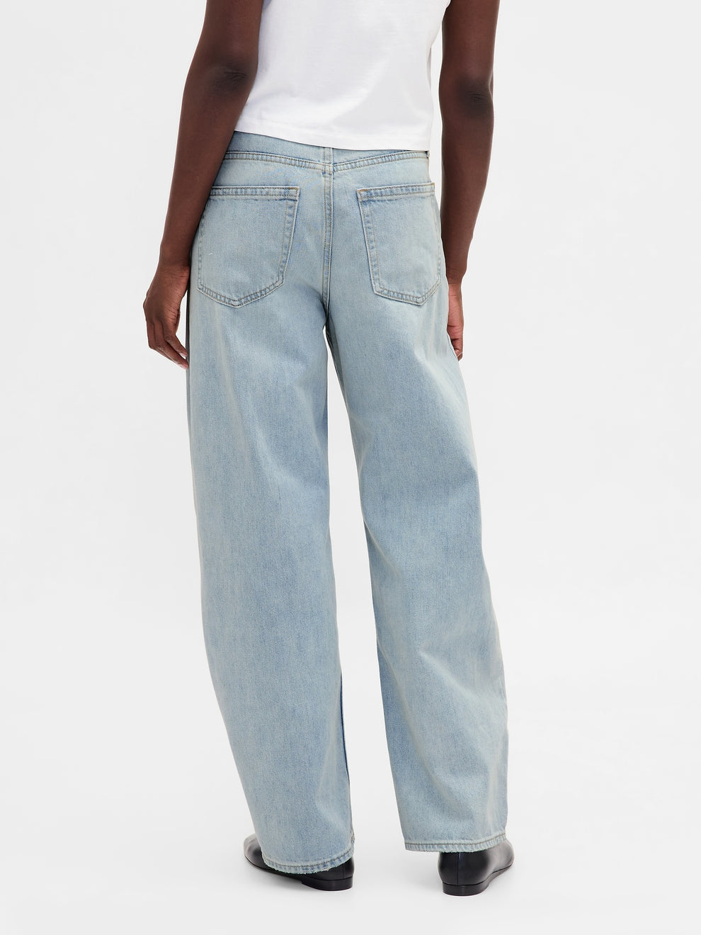 High Rise Barrel Jeans - Light wash