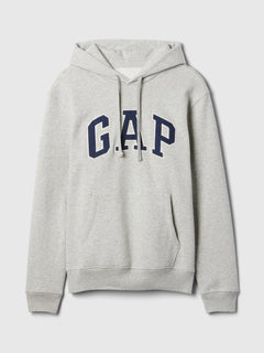 Adult VintageSoft Arch Logo Hoodie - Light heather grey