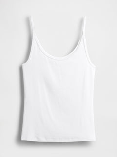 Modern Crop Cami - White