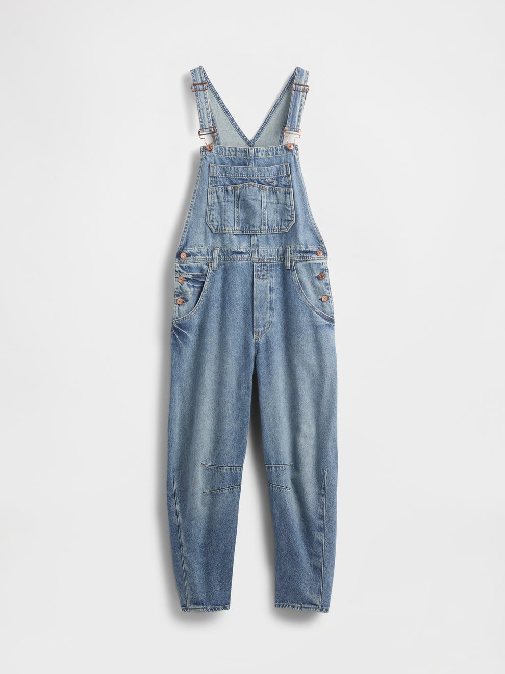 UltraSoft Denim Horseshoe Overalls - Medium indigo