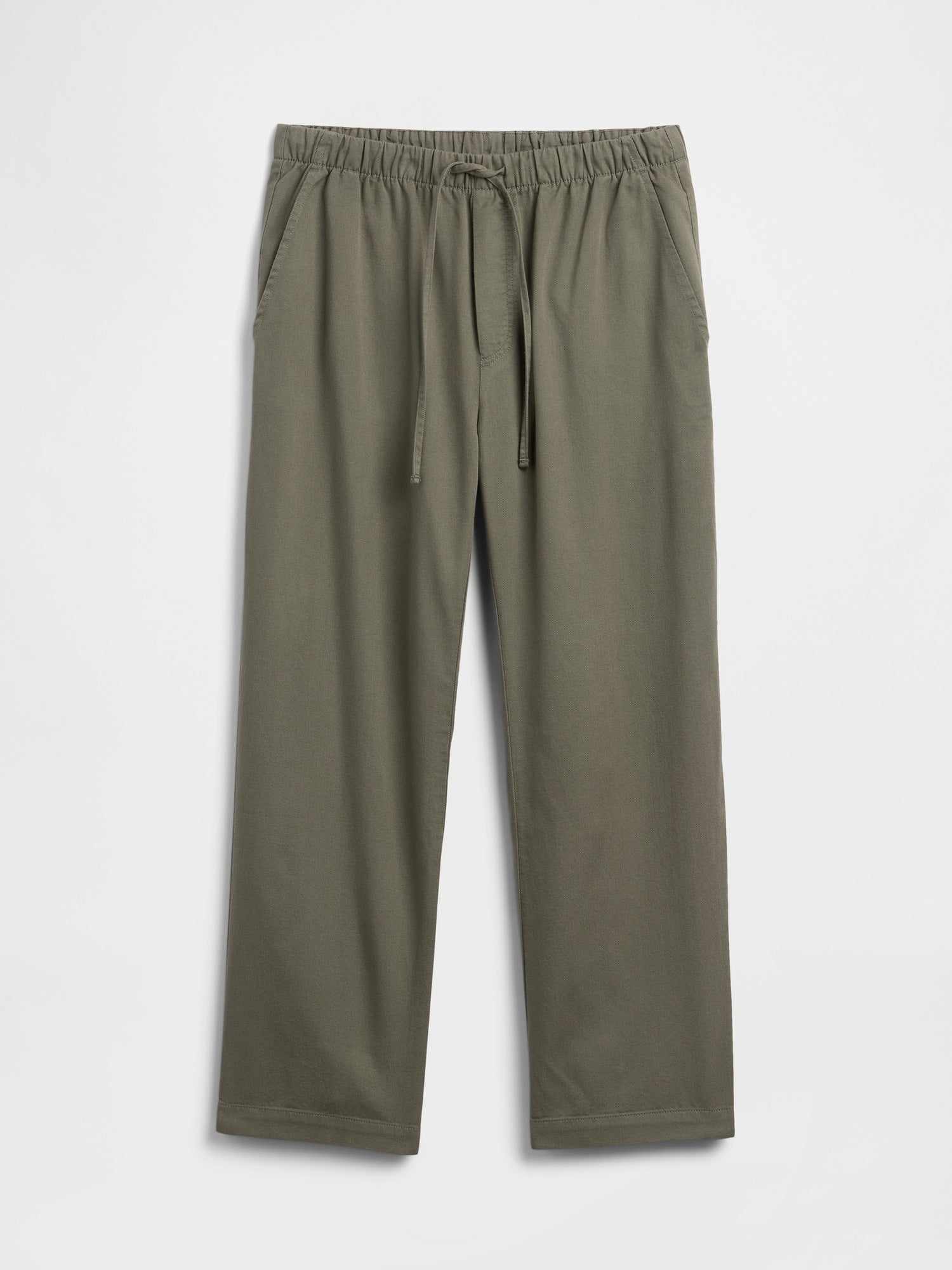 Mid Rise Easy Twill Pants - Mesculen green