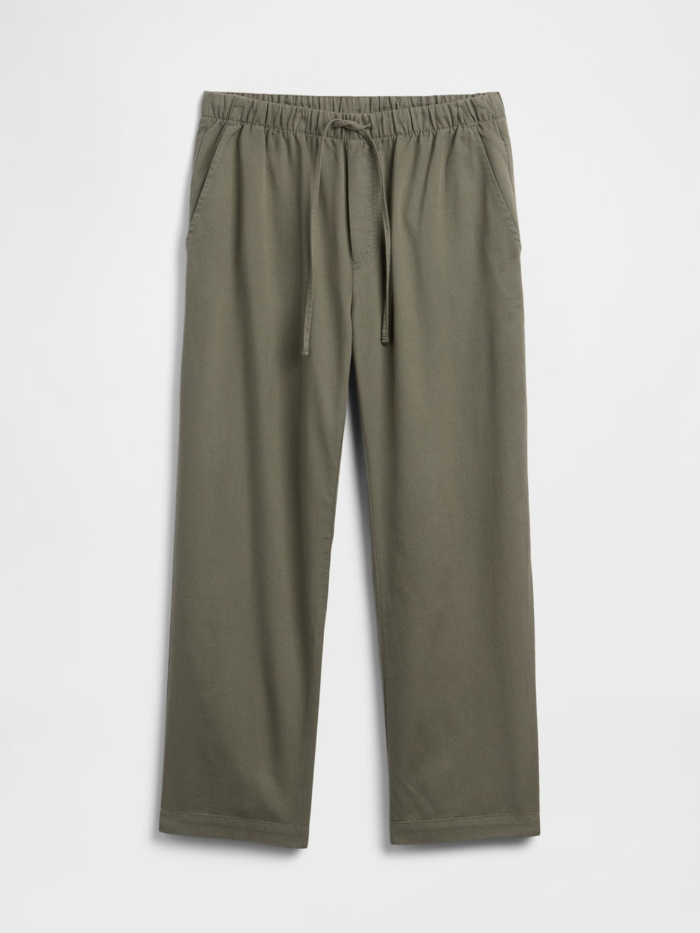 Mid Rise Easy Twill Pants - Mesculen green