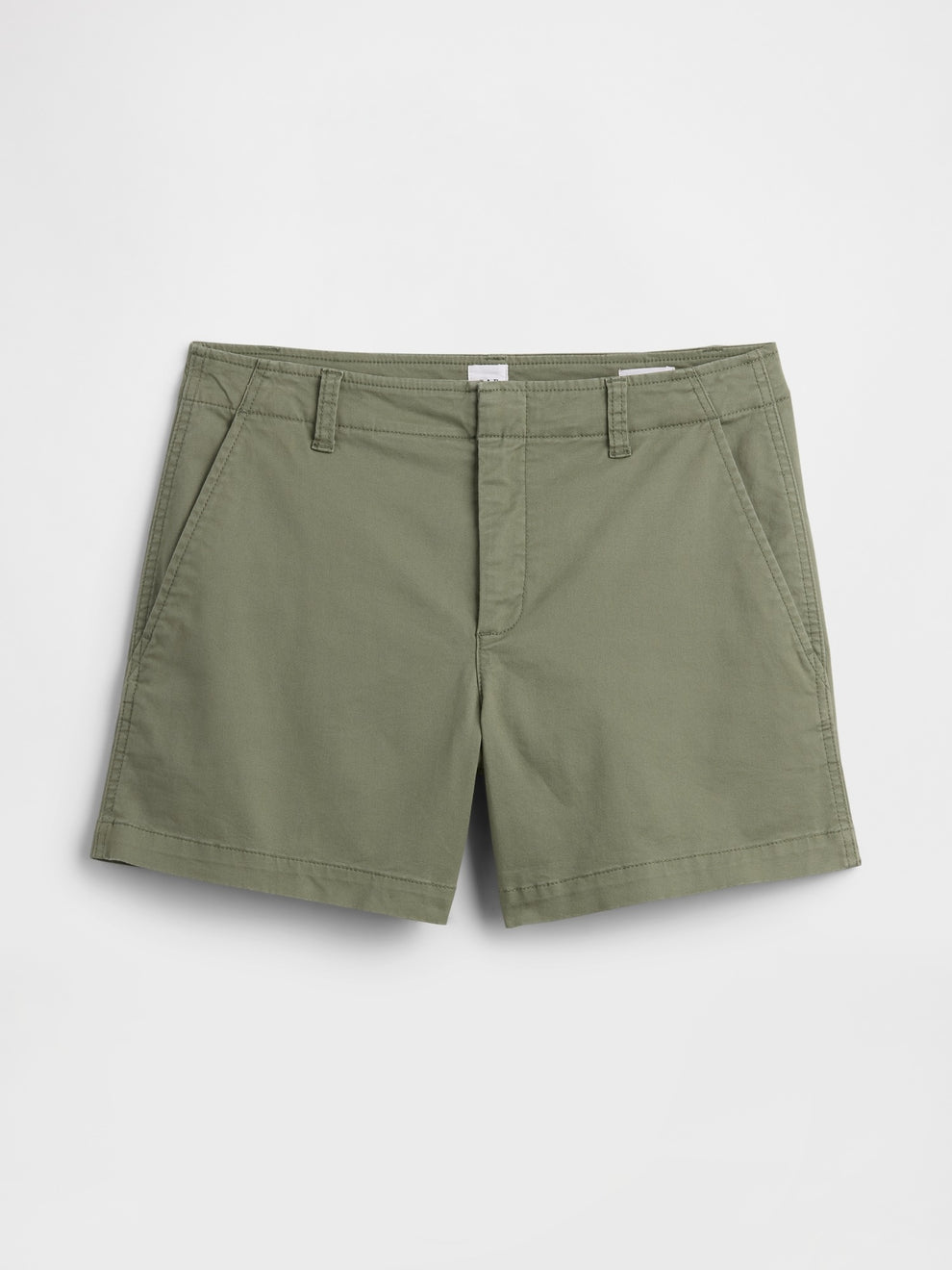 5" Mid Rise Downtown Khaki Shorts - Walden green