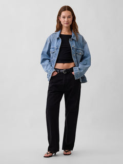 Oversized Icon Denim Jacket - Light wash