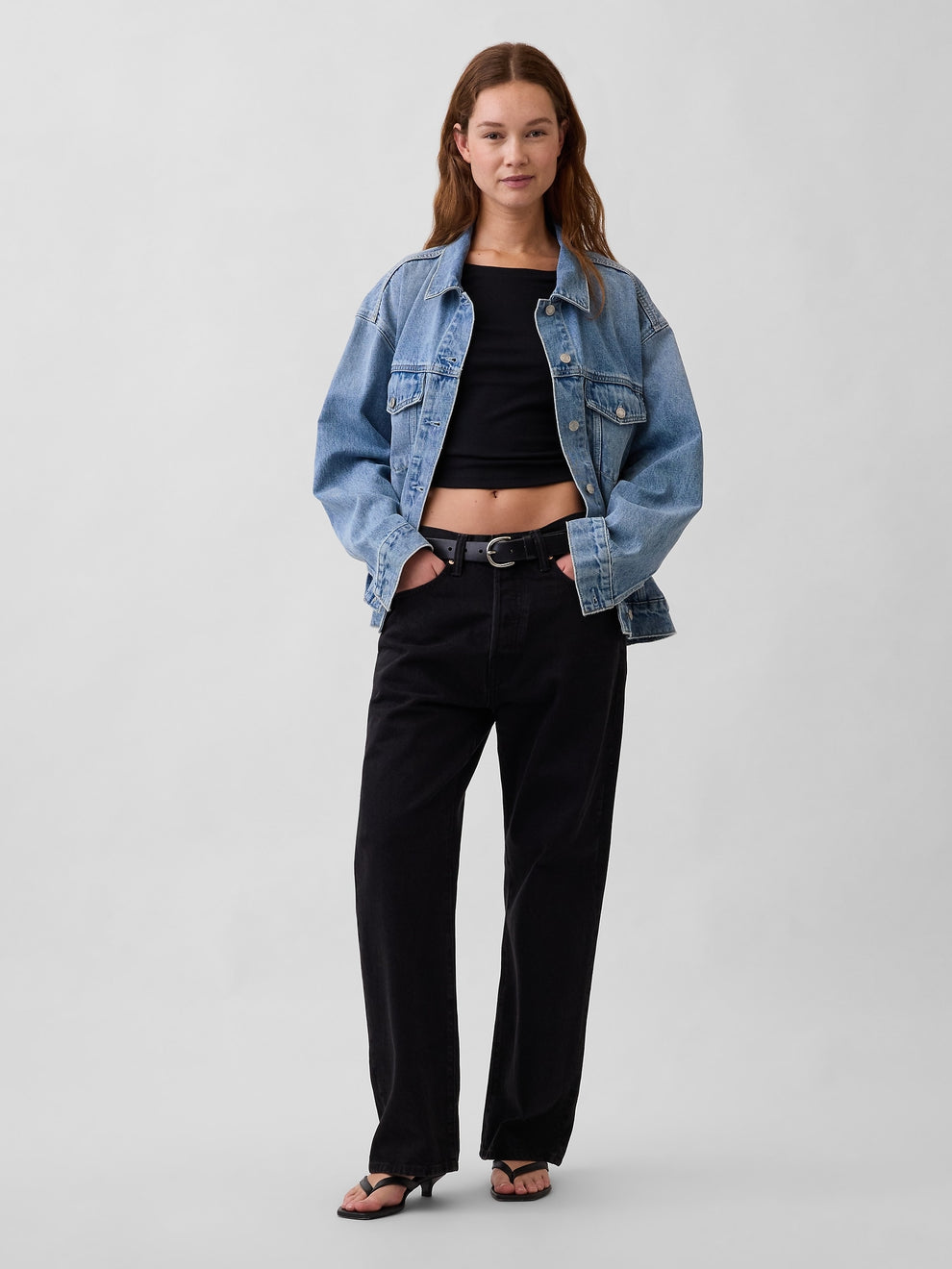 Oversized Icon Denim Jacket - Light wash