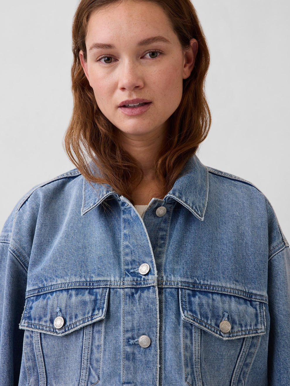Oversized Icon Denim Jacket - Light wash