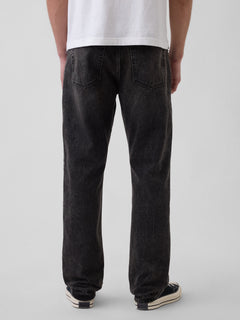 Relaxed Straight Jeans - black wash