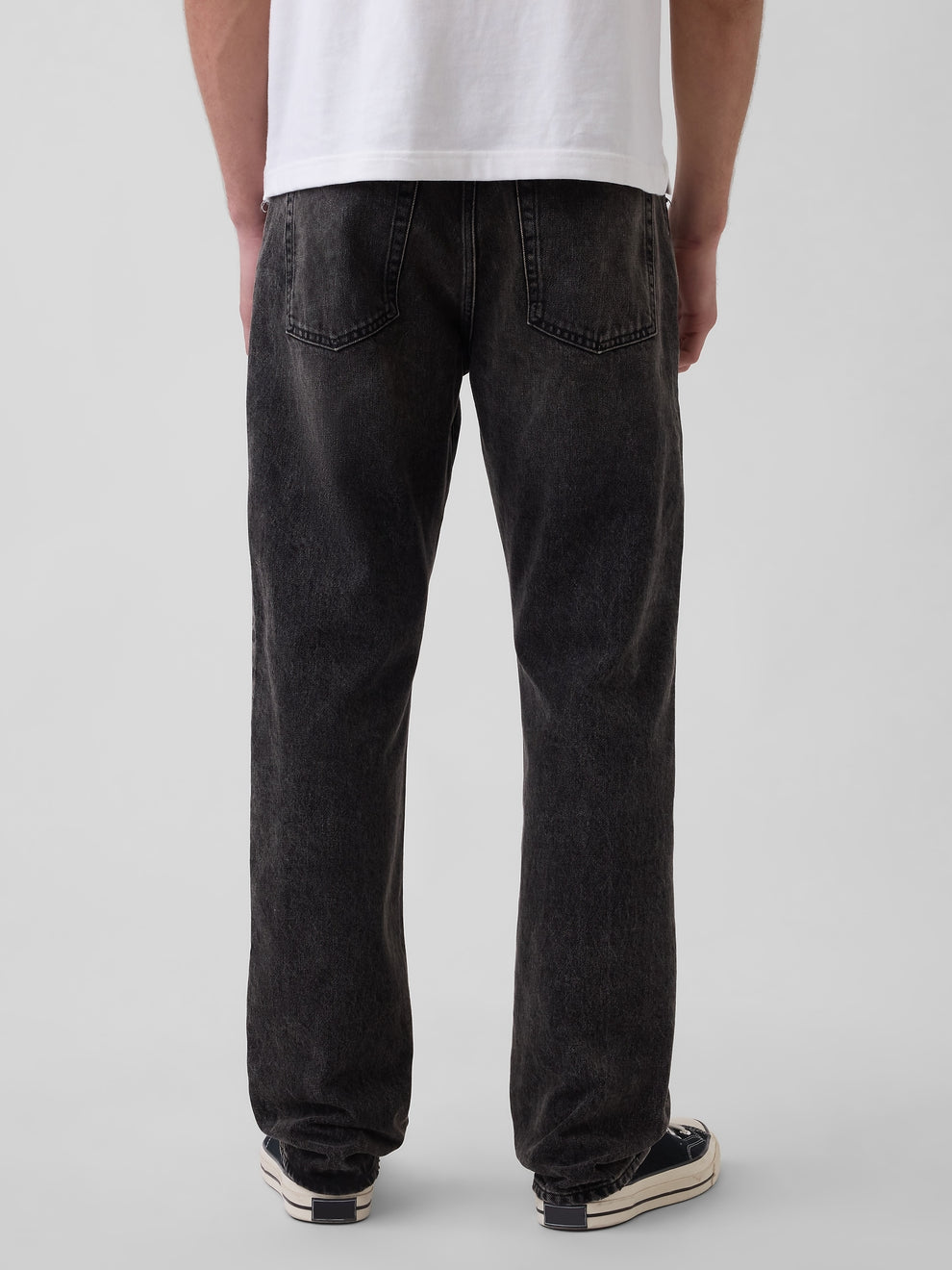 Relaxed Straight Jeans - black wash