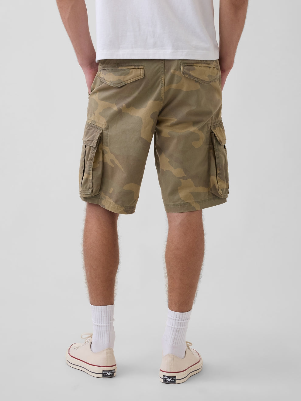 11" Relaxed Cargo Shorts - GREEN CAMO