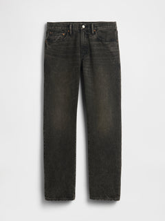 Relaxed Straight Jeans - black wash