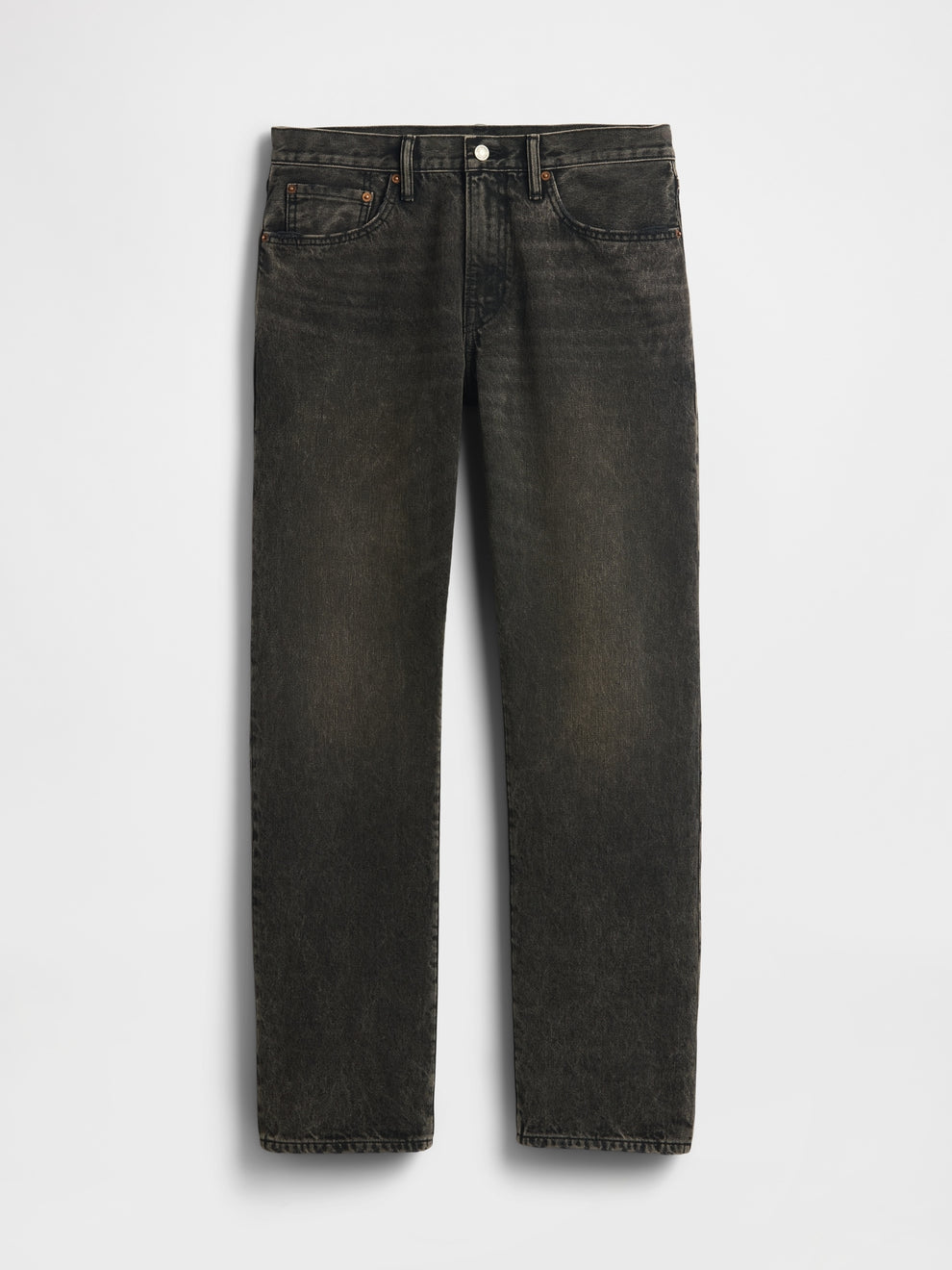 Relaxed Straight Jeans - black wash