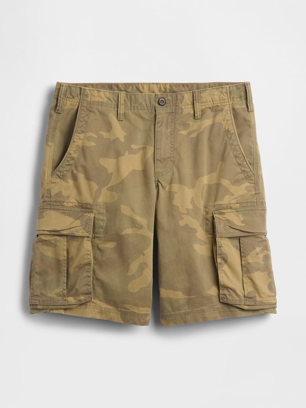 11" Relaxed Cargo Shorts - GREEN CAMO