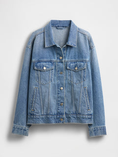 Oversized Icon Denim Jacket - Light wash