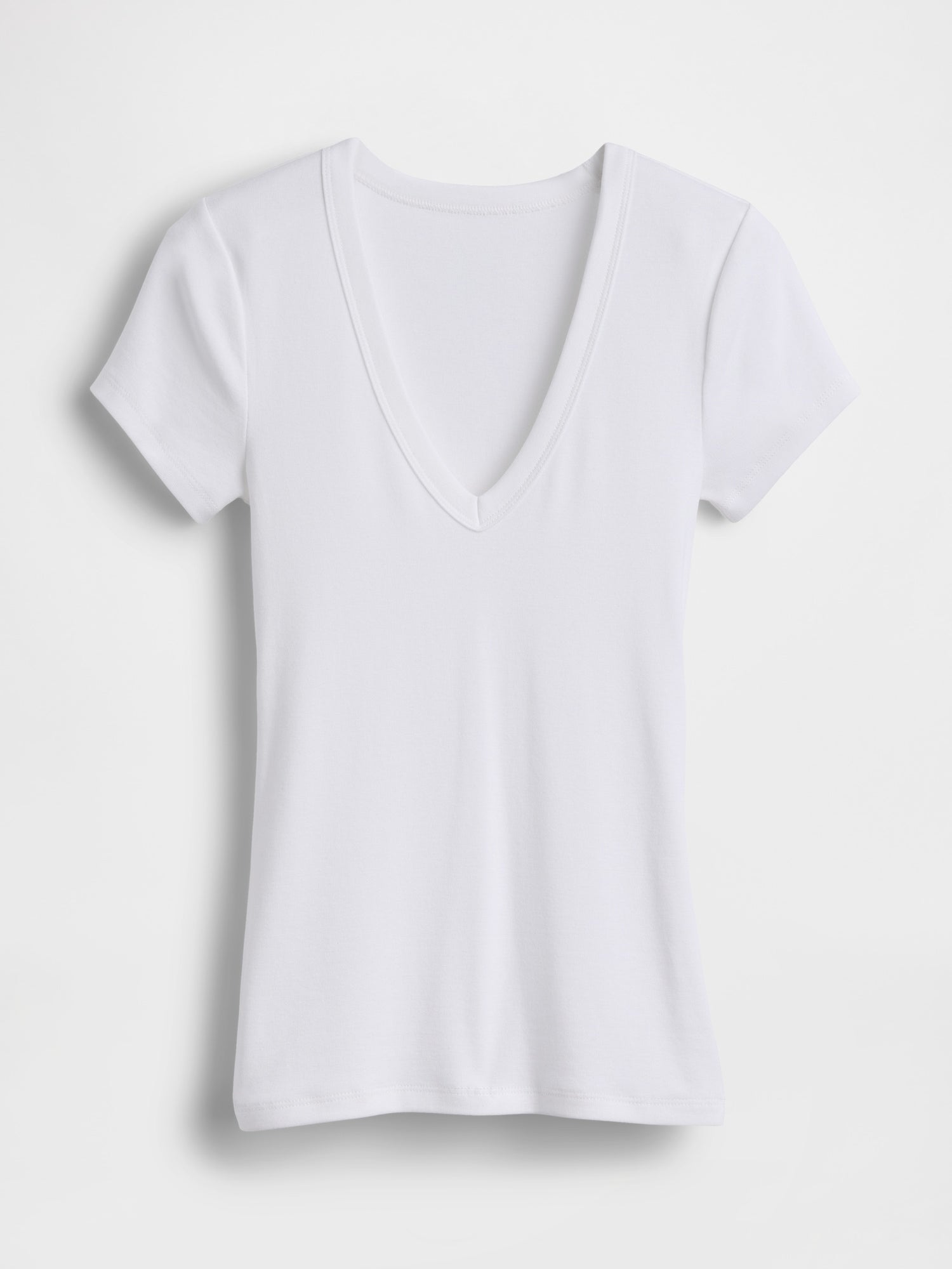 Modern V-Neck T-Shirt - Fresh white