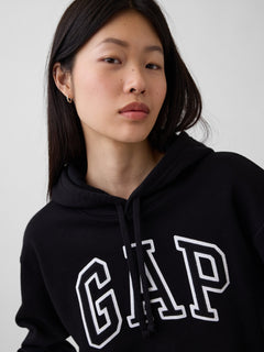 Relaxed Gap Logo Hoodie - true black