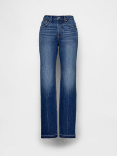 Mid Rise Relaxed Straight Jeans - Medium wash