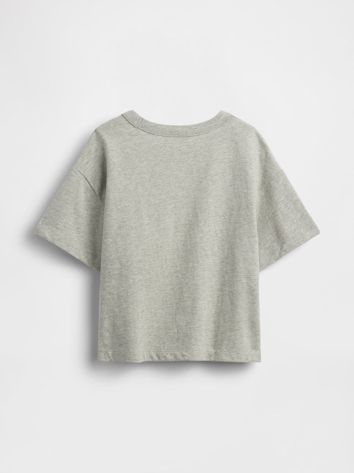 Gap Baby & Toddler Oversized T-Shirt in Grey, product-only back view